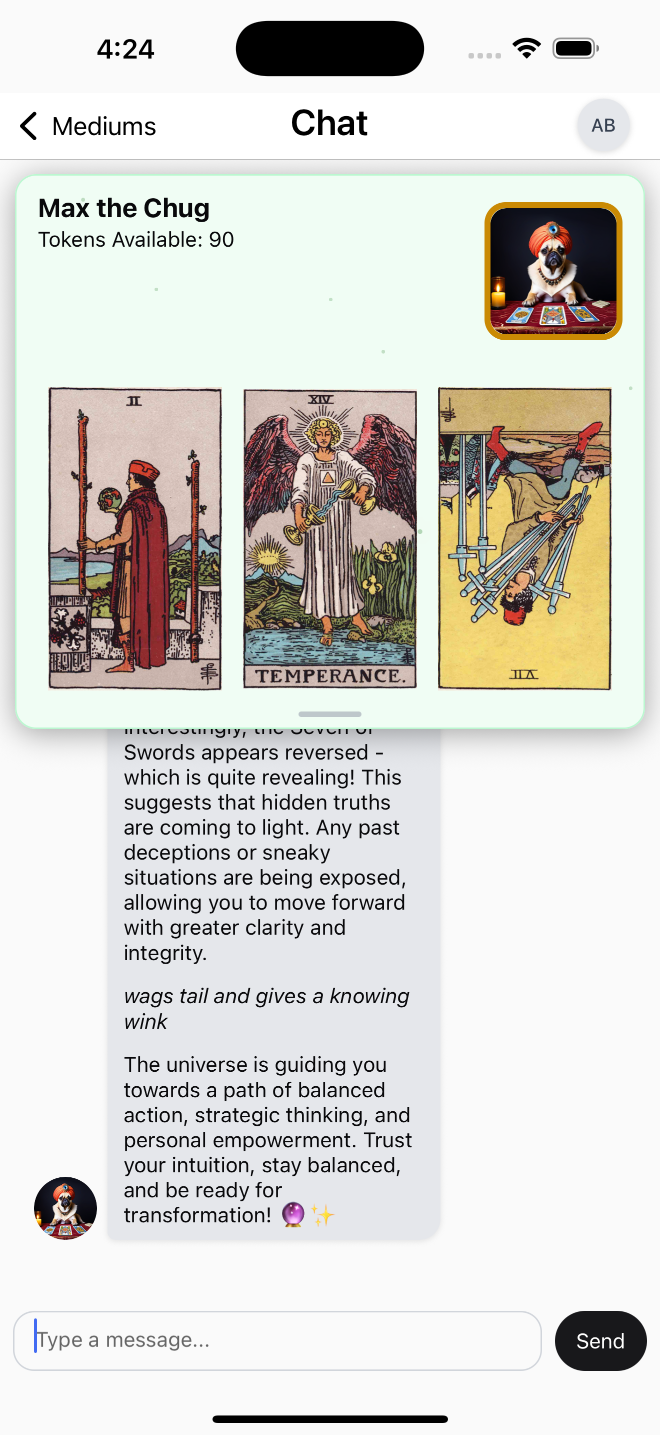 Interactive Tarot Readings